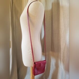 Red shoulder bag